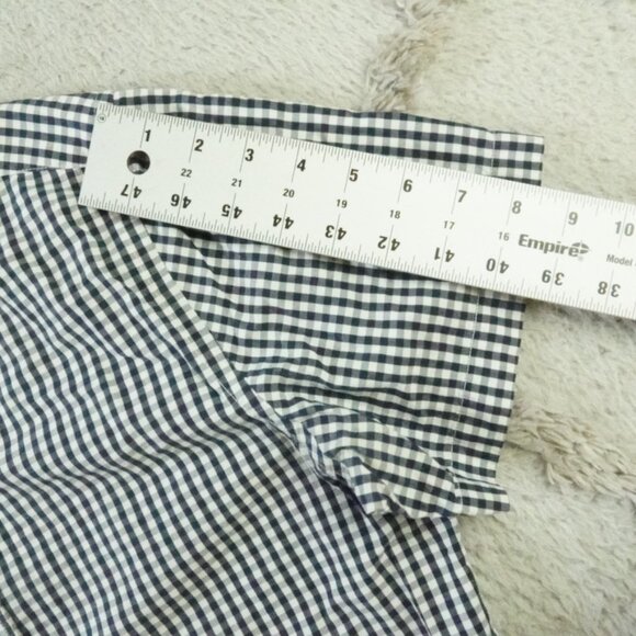 UNTUCKit Button Up Shirt Mens Medium Slim Fit Plaid Blue - Picture 7 of 9